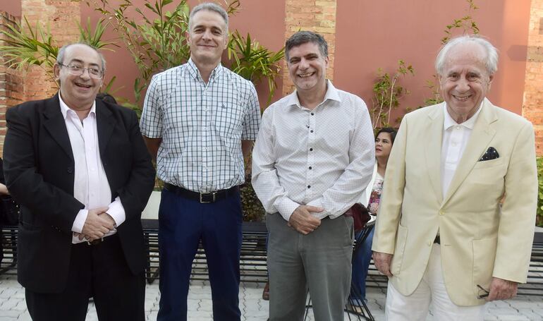 Benjamín Barán, Yan Speranza, Christian Schaerer y Ramiro Vargas Peña.