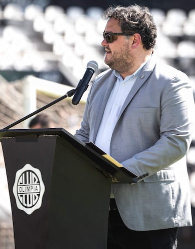 Rodrigo Nogués (46), presidente de Olimpia.