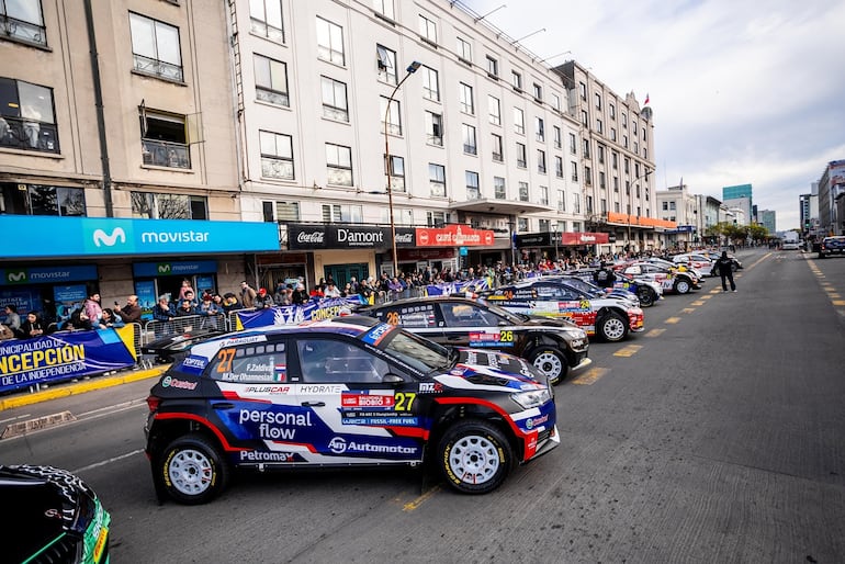 Momentos previos a la ceremonia de largada del 3° Rally Chile Biobío.