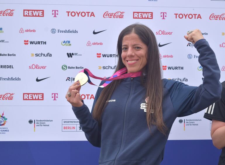 La atleta Mónica Alejandra Prieto Gómez (17/5/1985) sumó el primer oro para nuestro país.