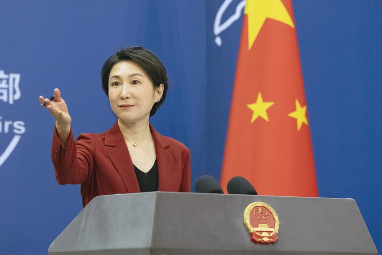 Mao Ning, portavoz del Ministerio de Asuntos Exteriores de China.