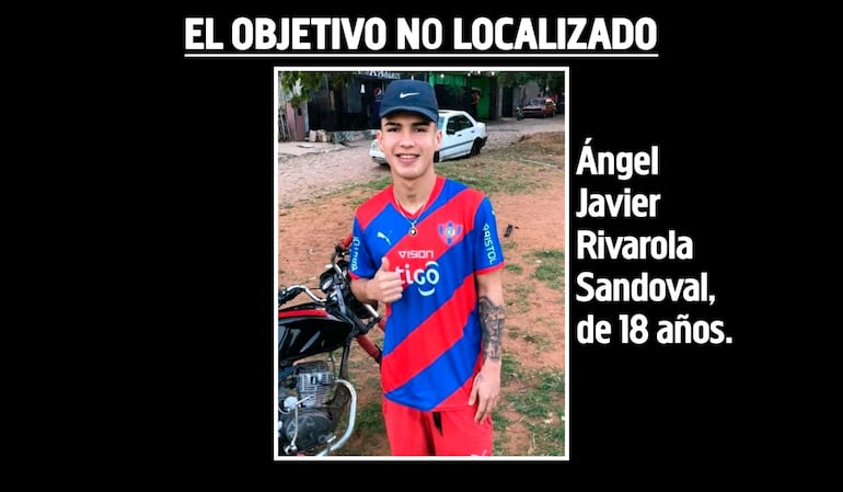 Ángel Javier Rivarola Sandoval, quien no pudo ser encontrado en el barrio Pantanal, con orden de captura por el doble homicidio en el barrio Puerto Pabla.