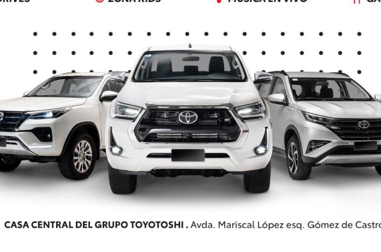 Amplia gama de vehículos del Grupo Toyotoshi está en la feria.