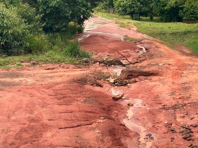 Así lucen los caminos que debían formar parte de los tramos del Rally de Caaguazú 2023.