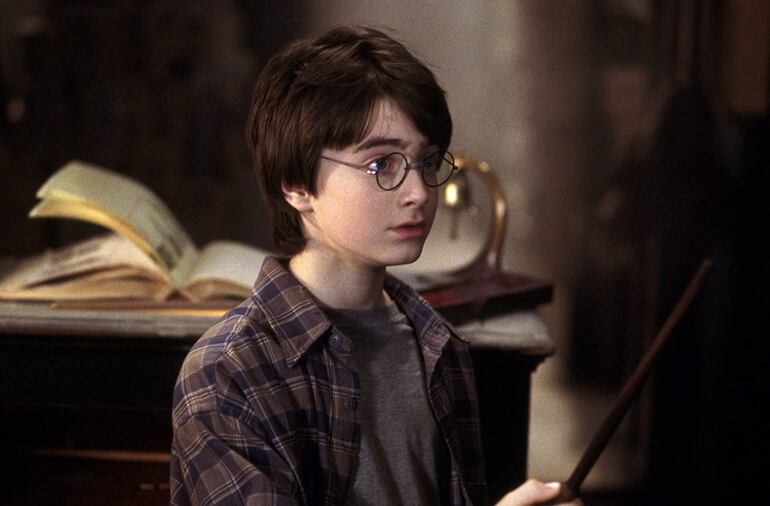 Daniel Radcliffe en "Harry Potter y la Piedra Filosofal".