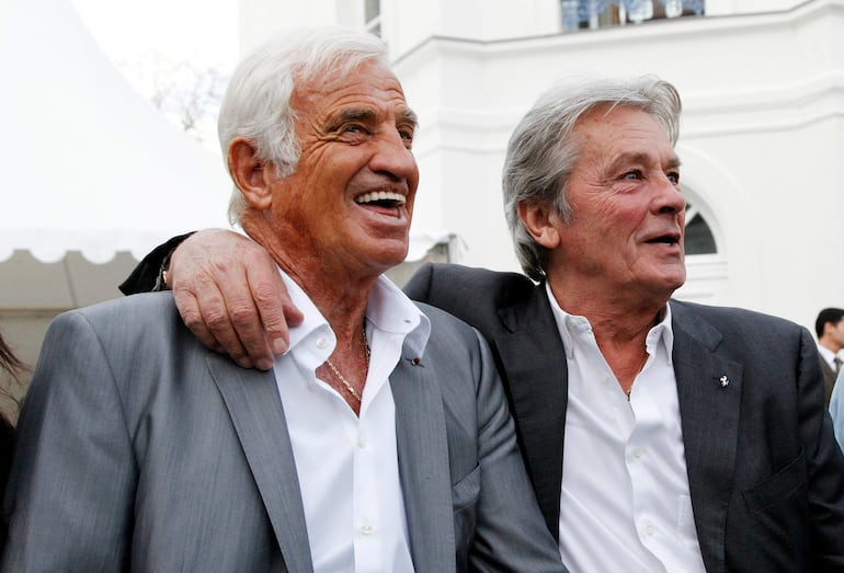 Jean-Paul Belmondo y Alain Delon en una foto de 2010. 