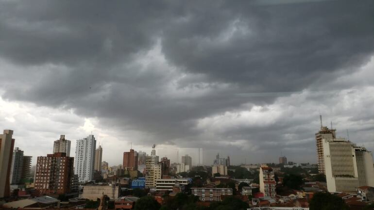 Alerta por tormentas vigente en el país.