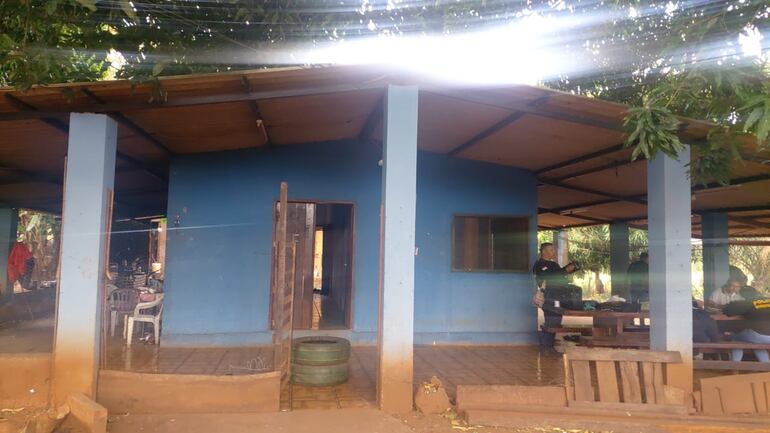 La casa ubicada en la colonia Santa Clara, donde se ocultaban los delincuentes.