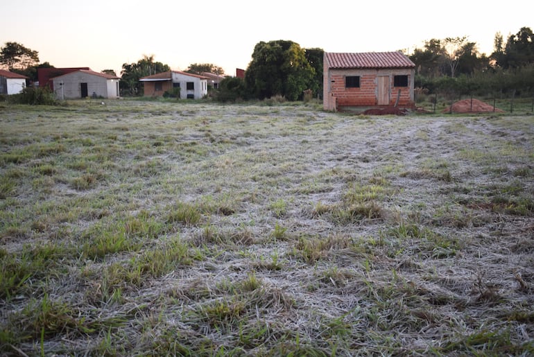 Las escarchas si no son tan espesas no perjudican a los cultivos agrícolas ni a las pasturas de animales, explicó Ariel Silva.