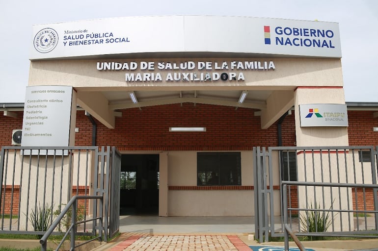 Fachada de la Unidad de Salud de la Familia María Auxiliadora. 