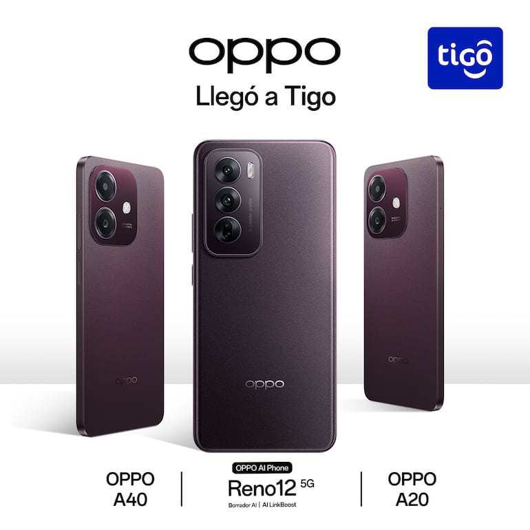 Explora un mundo de posibilidades con los dispositivos OPPO en Tigo.