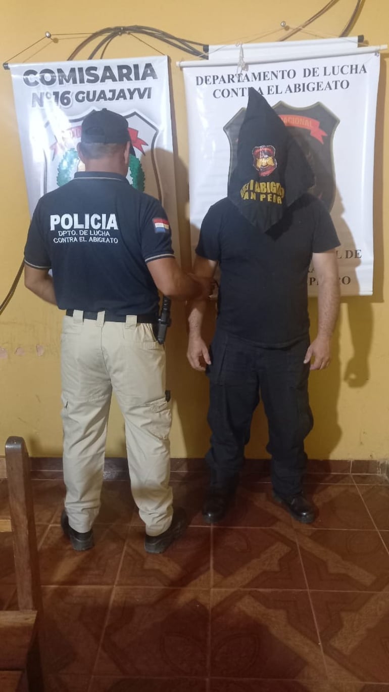 Arnaldo Díaz Ferreira (46), detenido por un caso de abigeato en San Pedro.