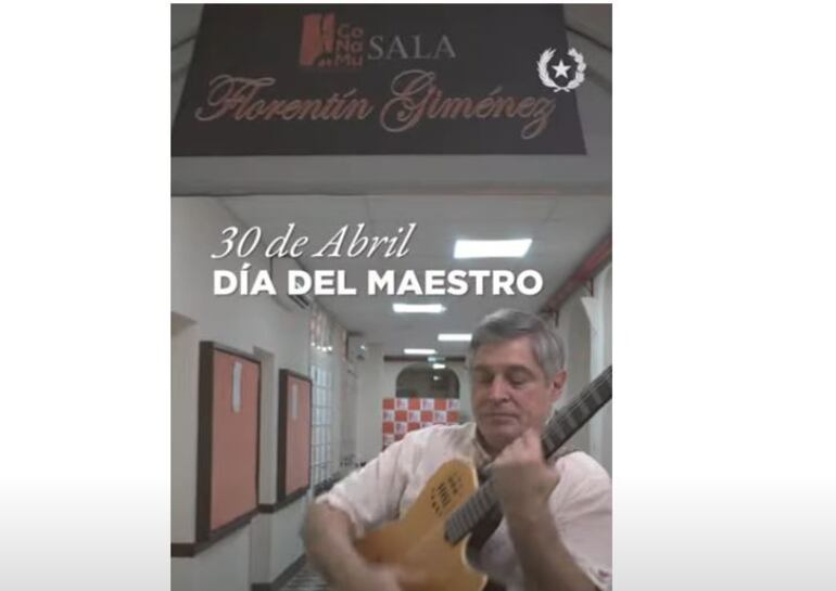 El ministro de Educación, Luis Ramírez, grabó una canción para el Día del Maestro en el Conamu, pero no avisó a las autoridades del lugar sobre la resolución que les quitó el predio.