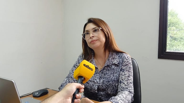 Abogada María Jadiyi Ortiz, Fiscal de la Unidad Penal Especializada en la Lucha contra el Abigeato N° 2 en Villarrica.