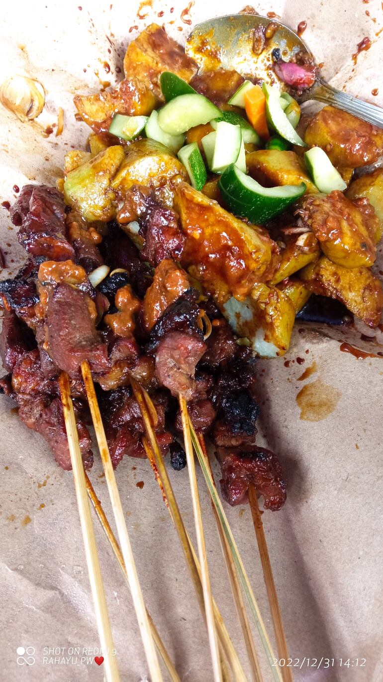 Carne satay.