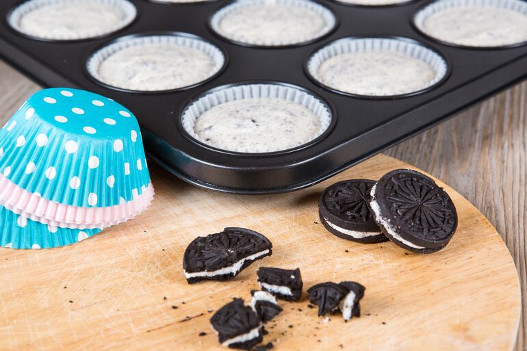 Muffins oreo.