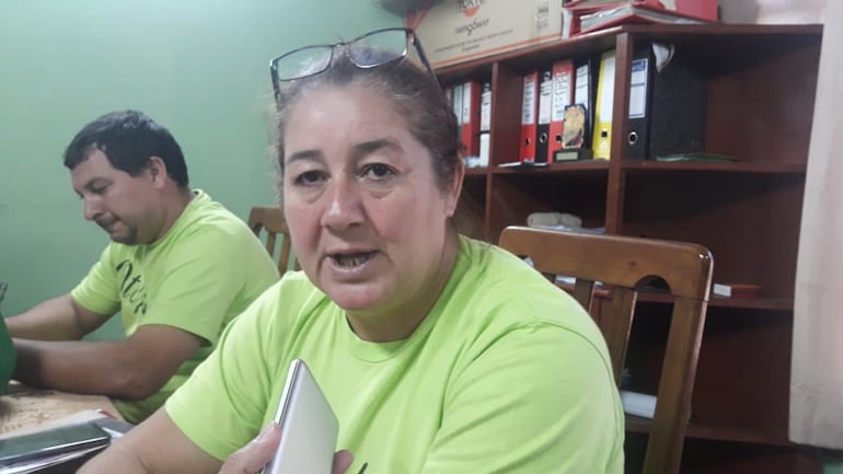 Blanca Ávalos, docente sindicalista de la OTEP - SN