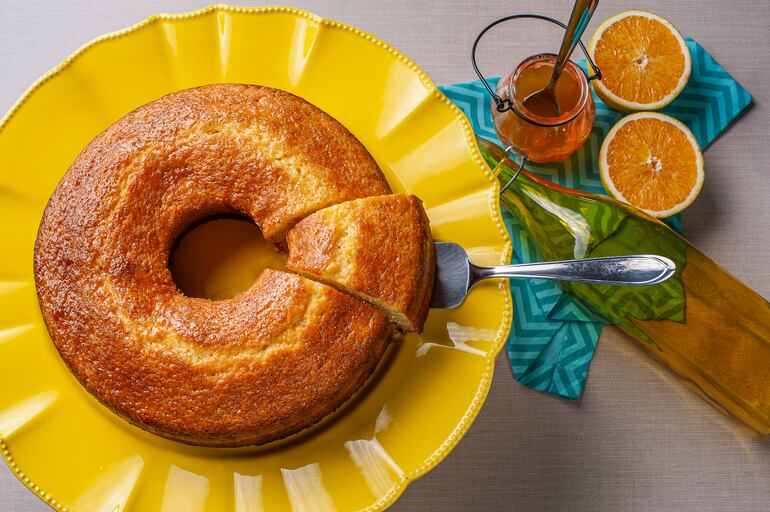 Budín de zanahoria y naranja.