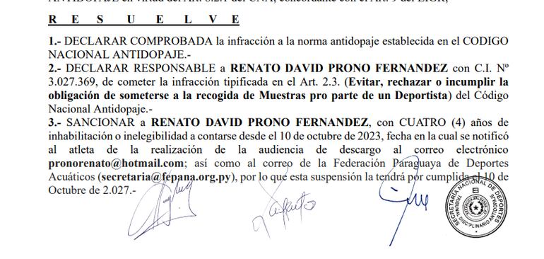 Documento oficial