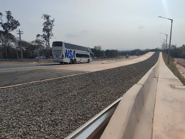 Rampa de emergencia de Pedrozo, sobre la ruta PY02.