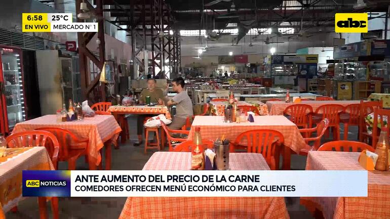 Poco movimiento en el popular “Mercadito”: cocineras luchan por mantener menú económico