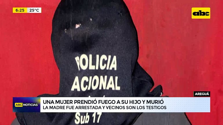 Detienen a una madre por presuntamente prender fuego a su hijo