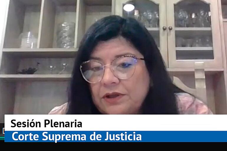 Dra. María Carolina Llanes, ministra de la sala penal de la Corte Suprema de Justicia.