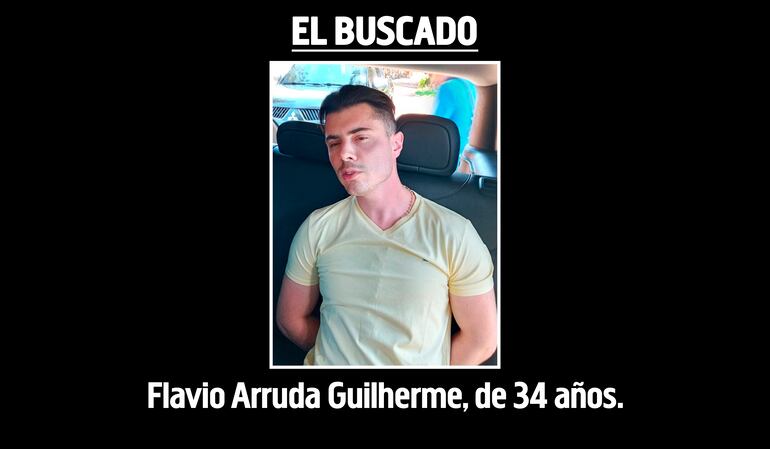 Flavio Arruda Guilherme, brasileño, buscado en Pedro Juan Caballero por el crimen del paraguayo Charles González Coronel.