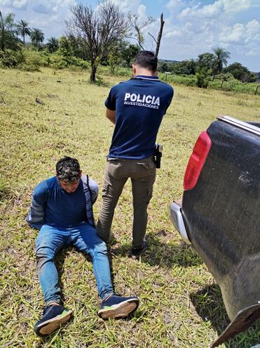 Nelson Ramón Pérez Caballero, maleante detenido tras un golpe a repartidores de productos lácteos en la zona de San Joaquín.