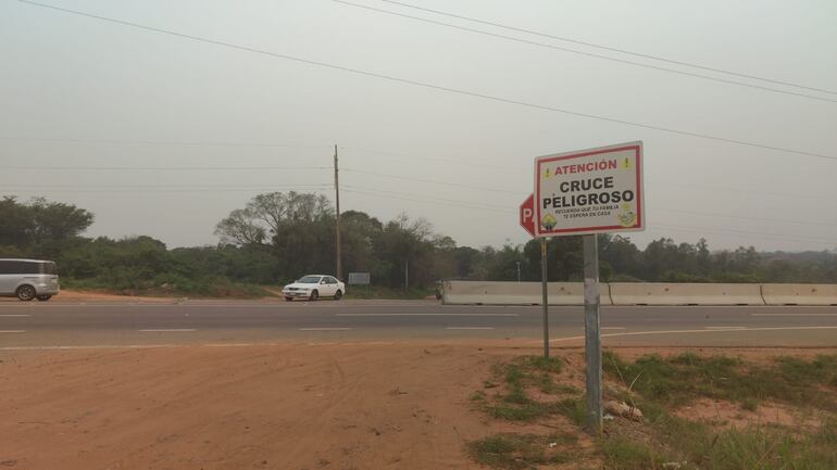 Pobladores piden seguridad vial.