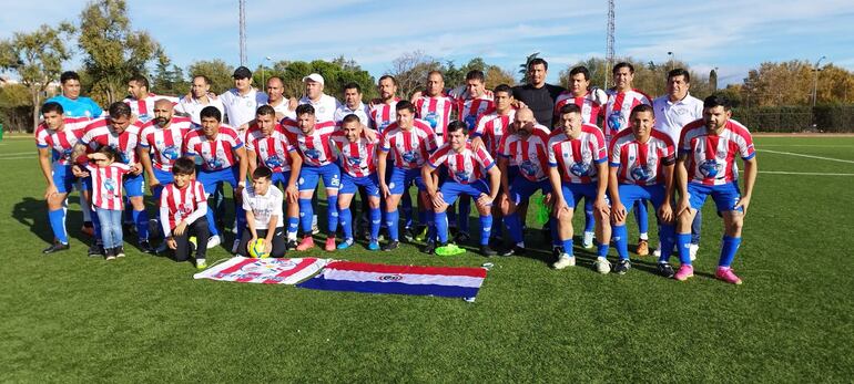 Los paraguayos campeones del Mundialito de Integración en España.