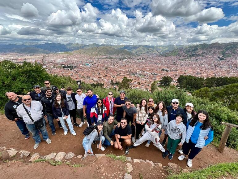 En uno de los miradores de la ciudad de Cuzco, Perú.