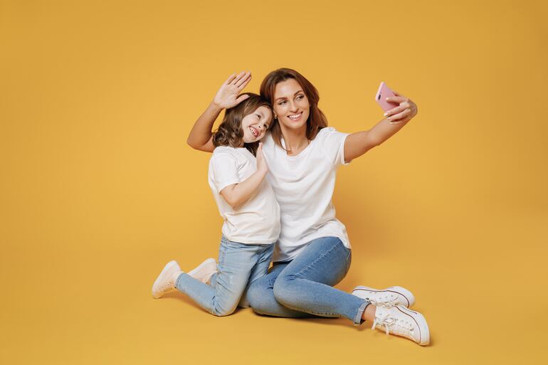 Selfie de madre e hija.