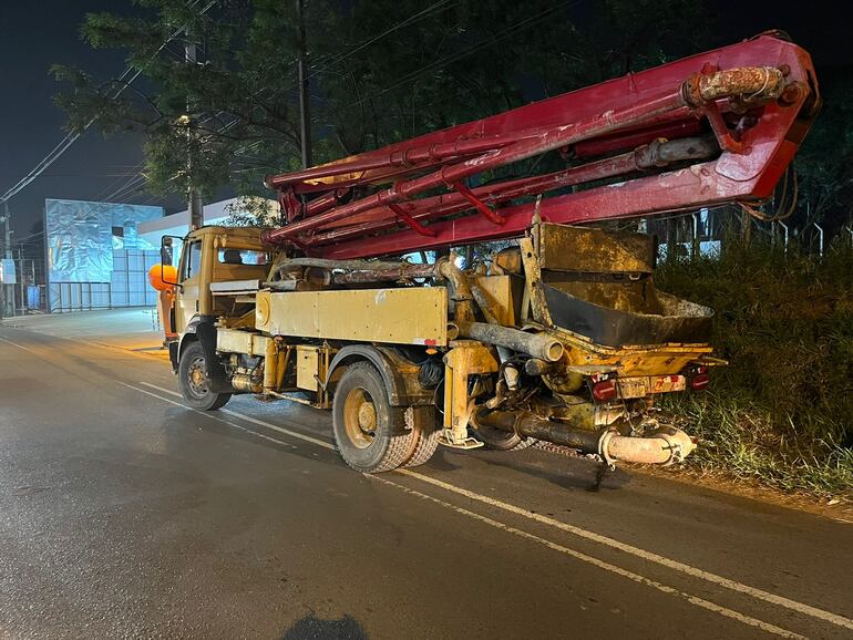 Camión involucrado en el accidente.