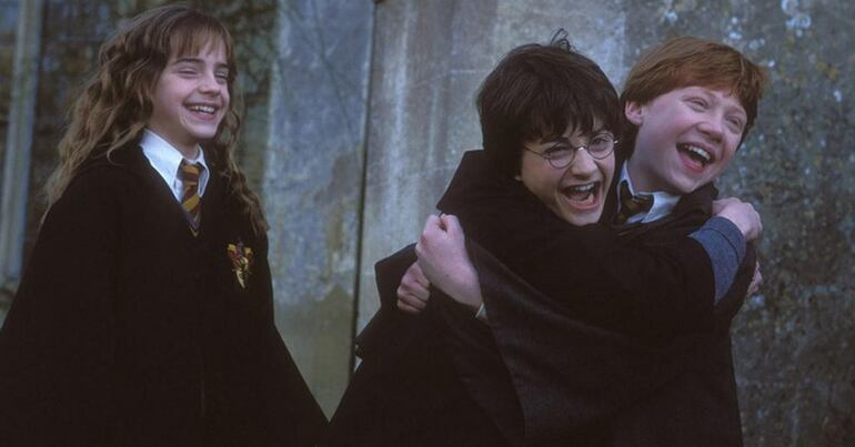 Emma Watson, Daniel Radcliffe y Rupert Grint.