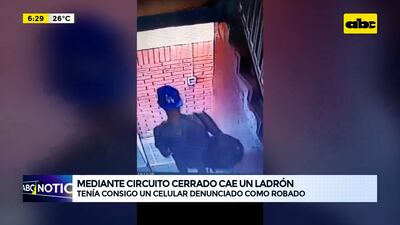 Video: Cae ladrón que tenía consigo un celular denunciado como robado