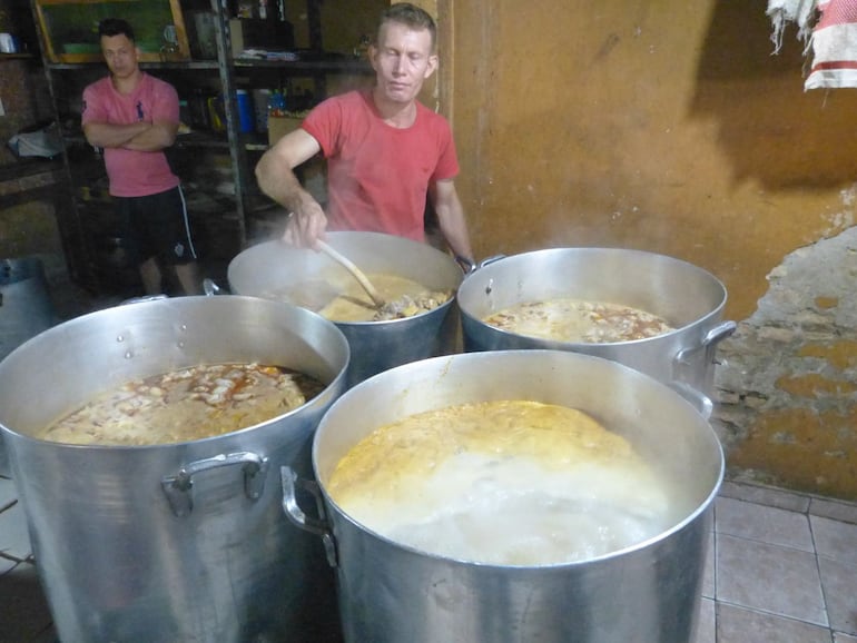 El sector de cocina de la Penitenciaría Nacional de Emboscada.