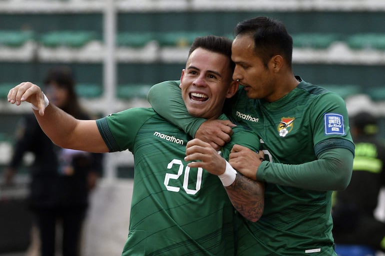 Henry Vaca (20), fue el autor del primer gol de Bolivia en la victoria ante Perú.