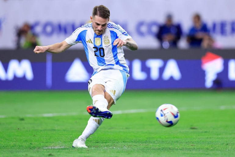 Alexis Mac Allister de Argentina durante el partido de cuartos de final de la CONMEBOL Copa América 2024