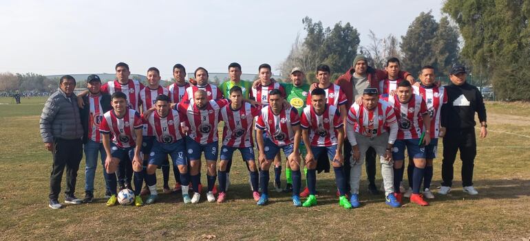 Equipo de Paraguay campeón de la Liga de Naciones Amateur, celebrado en la ciudad chilena de Santiago.