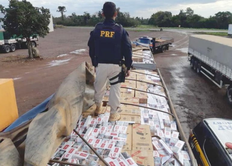 Incautación en Brasil de cigarrillos paraguayos ingresados de contrabando. El GAFI advierte su vínculo con lavado de dinero.