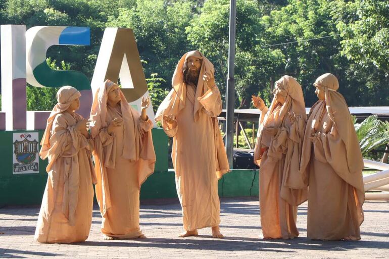 Hoy jueves representarán "Los Milagros de Jesús" en el Paseo Parque de Villa Elisa.