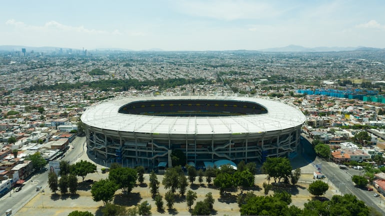 Estadio en Guadalajara, México.