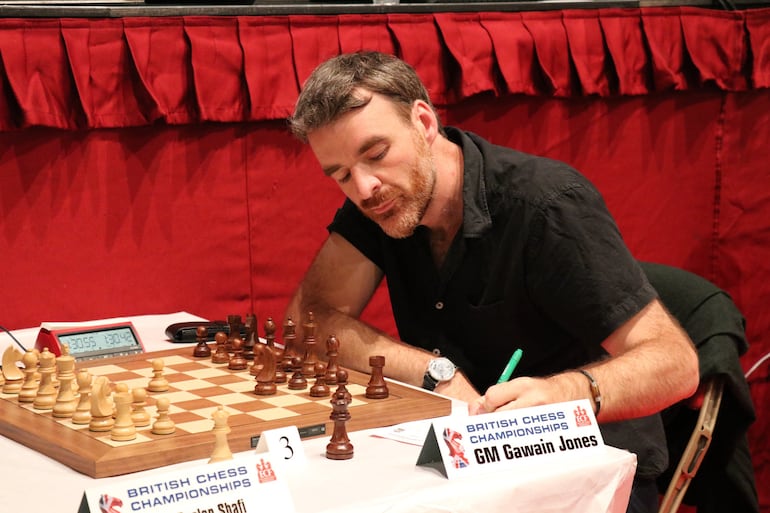 Gawain Jones, campeón británico 2024 (Foto Dennis Dicen britishchesschampionships.co.uk).