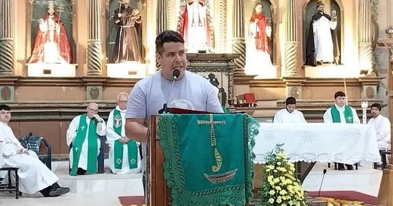 César Martínez, coordinador de la Pastoral de la Juventud de la Diócesis de San Lorenzo. 