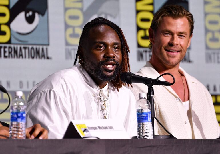 Brian Tyree Henry y Chris Hemsworth fueron parte del panel.