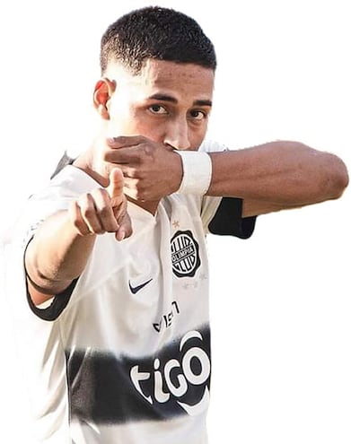 Hugo Adrián Benítez, atacante iteño del Olimpia.