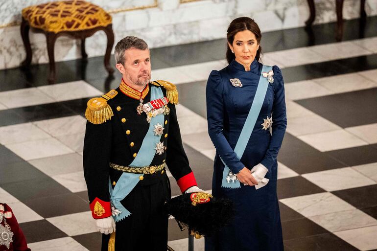 El príncipe Federico y la princesa Mary de Dinamarca. 