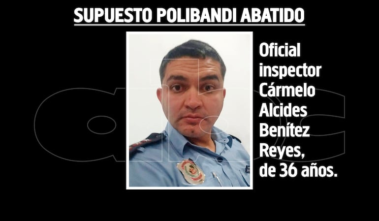 Oficial inspector Cármelo Alcides Benítez Reyes, abatido en un asalto en Mbuyapey.