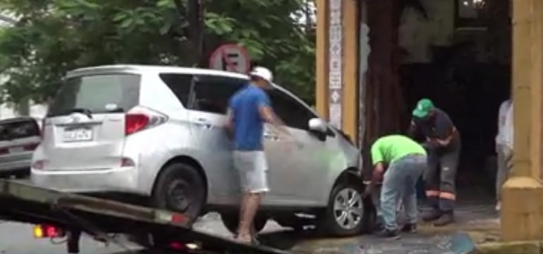 accidente Asunción microcentro panadería Palmera